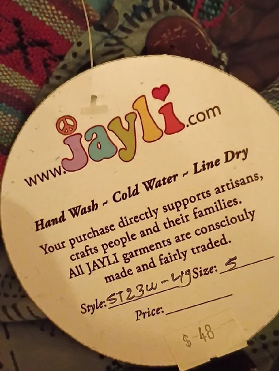 Grateful Dead Hooded Dress With Giant Embroidered Steal Your Face - Picture 8 of 8